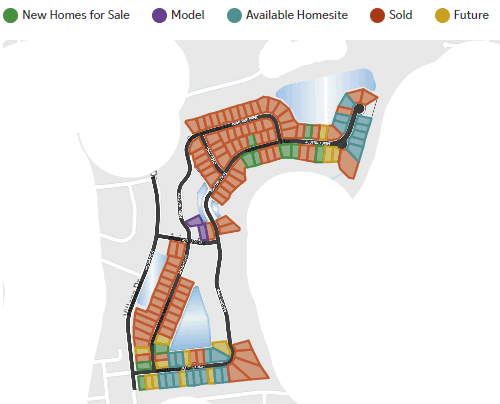 Merrill Villas Community Map by Mungo Homes.