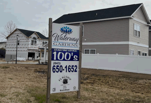 New homes in Waterway Gardens in Carolina Forest