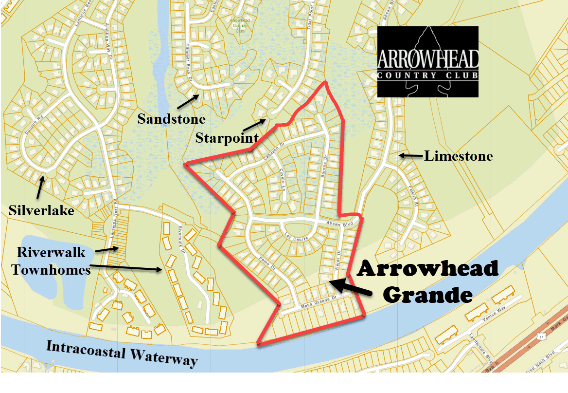 new home community of Arrowhead Grande in Myrtle Beach