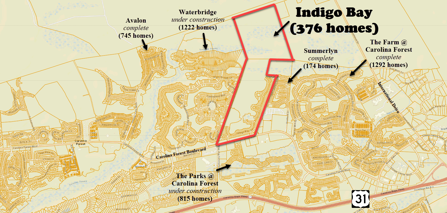 Indigo Bay new home community in Carolina Forest